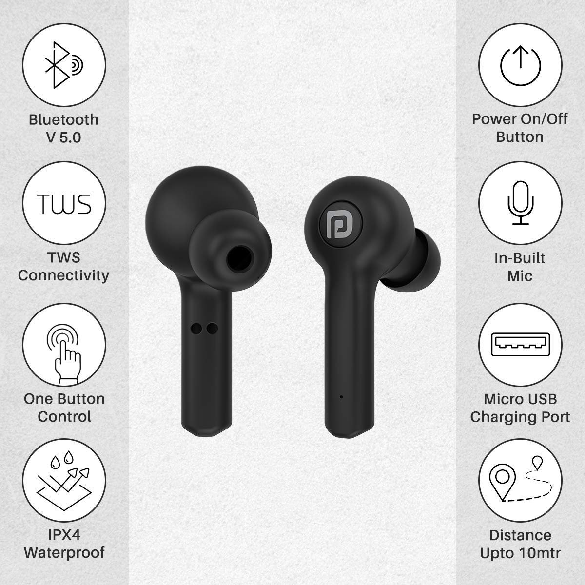 portronics harmonics twins 22 smart tws ear buds