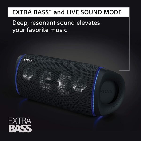 Sony SRS-XB43 Wireless Extra Bass Bluetooth Speaker (Black) - Image 11