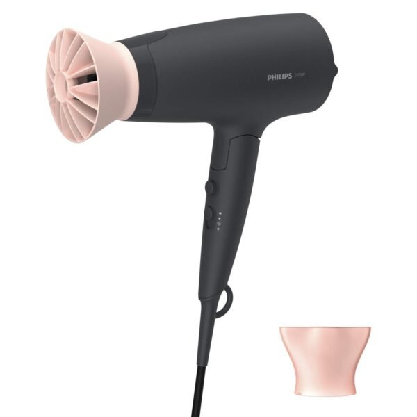 Philips Professional Hair Dryer BHD356 2100 Watts Thermoprotect Air Flower Advanced Ionic Care 6 Heat & Speed Settings-Black