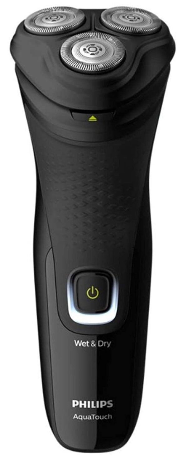 PHILIPS S1223, Wet or Dry  Shaver Comfort Cut blades 3-Directional Flex Heads One-touch Open Pop-up Electric Shaver, Black