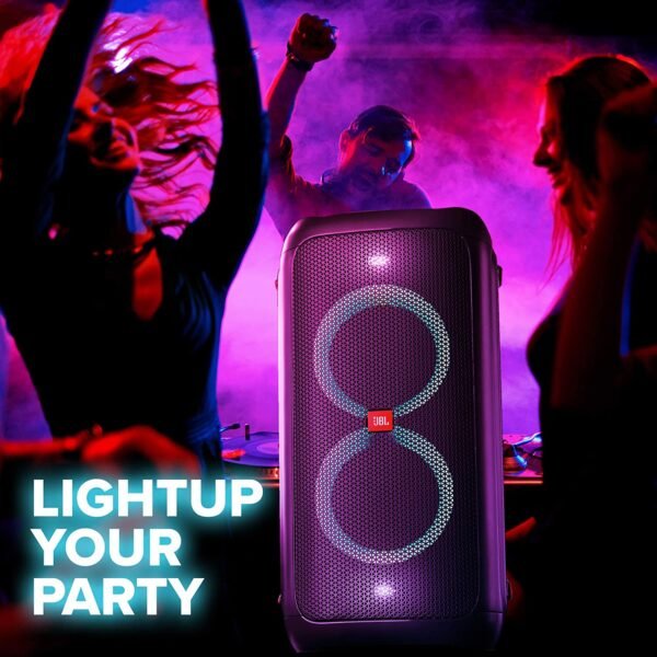 JBL Party Box 100 by Harman Portable Bluetooth Party Speaker with Bass Boost and Dynamic Light Show (160 Watts, Black) - Image 3