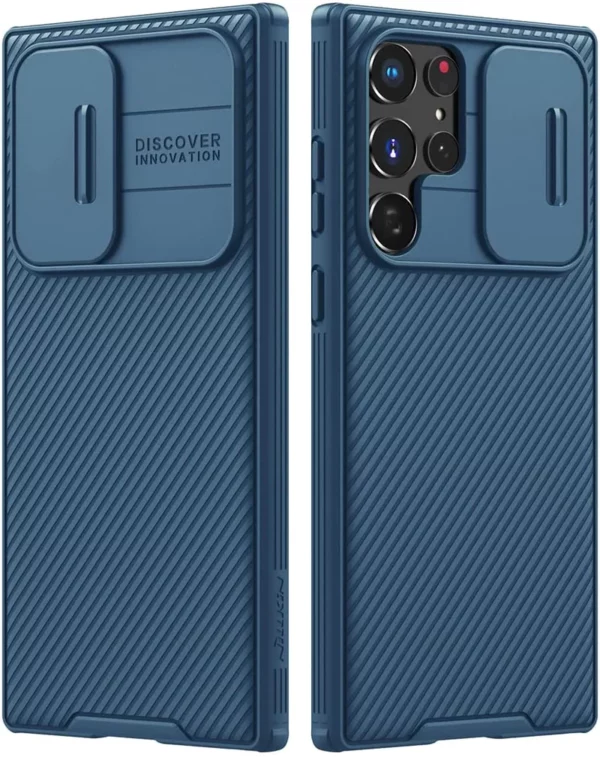 S22 Ultra Back Case (Blue)- CamShield Pro Case with Slide Camera Cover