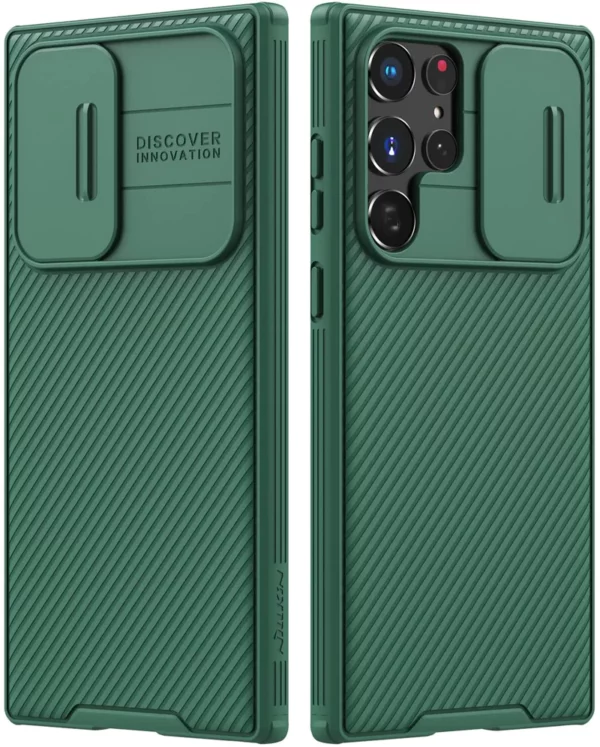 S22 Ultra Back Case (Green)- CamShield Pro Case with Slide Camera Cover