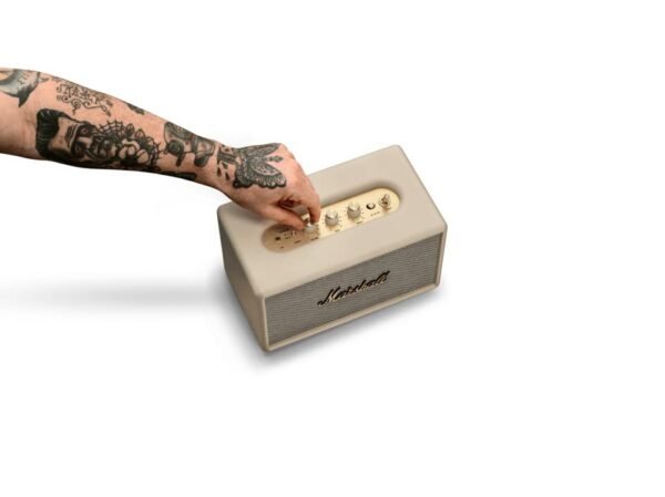 Marshall Acton III Wireless Bluetooth Speaker, Cream - Image 2