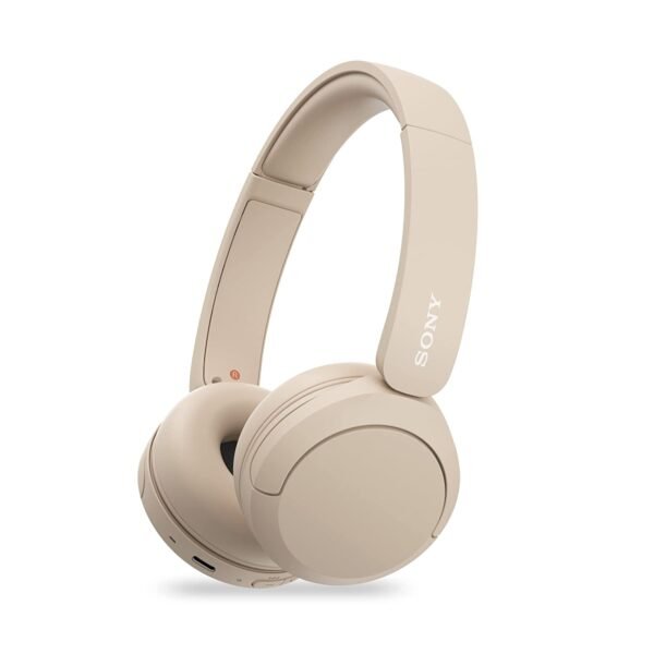 Sony WH-CH520, Wireless On-Ear Bluetooth Headphones with Mic, Upto 50 Hours Playtime, DSEE Upscale, Multipoint Connectivity/Dual Pairing,Voice Assistant App Support for Mobile Phones (Beige) - Image 9