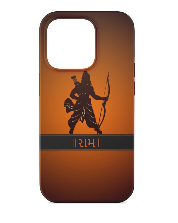 Ausaun Jai Shri Ram Glass Back Case for iPhone 14 Pro