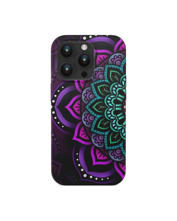 Ausaun Purple Glass Back Case for iPhone 13