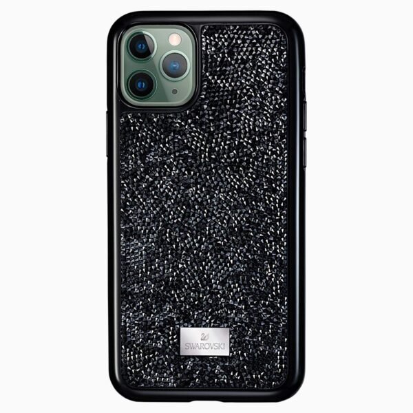 iPhone 15 SWAROVSKI IPHONE COVERS (Black & Silver)