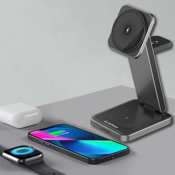 Stuffcool Rover Foldable 3 in 1 Magnetic Wireless Charging Station - Image 2